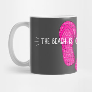 The Beach is Calling Beach Decor T-Shirt Mug